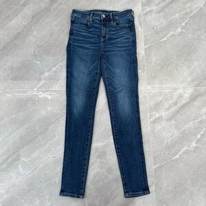 Women’s American Eagle Hi Rise Dark Wash Jegging Jeans Size 4 Regular